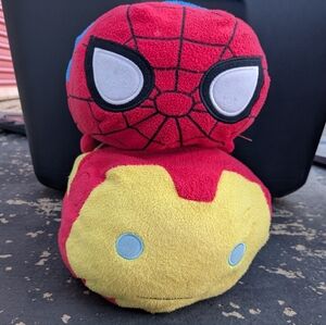 Marvel Tsum Tsum Plush Pillow Toys - Spiderman & Iron Man